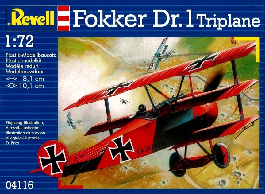 Revell Germany 1/72 Fokker Dr.1 Triplane 04116