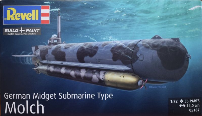 Revell Germany 1/72 German Midget Submarine Type Molch 05187