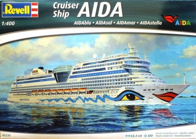 Revell Germany 1/400 Cruiser Ship AIDA AIDAblu, AIDAsol, AIDAmar, AIDAstella 05230