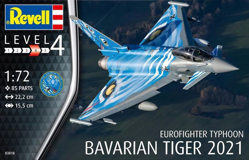 Revell Germany 1/72 Eurofighter Typhoon Bavarian Tiger 2021 03818