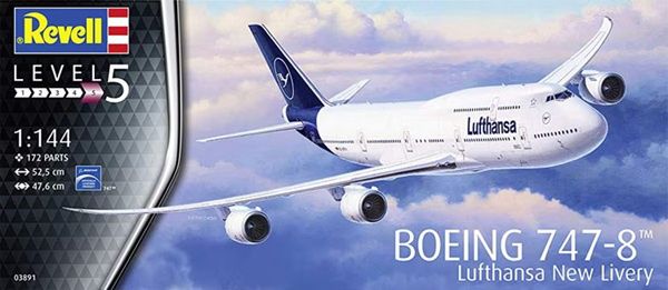 Revell Germany 1/144 Boeing 747-8 Lufthansa New Livery 03891