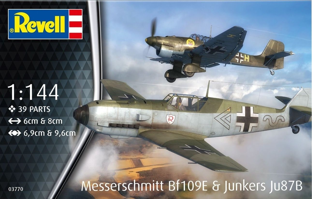 Revell Germany 1/144 Messerschmitt Bf109E &amp; Junkers Ju87B 03770