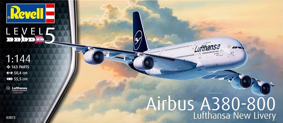 Revell Germany 1/144 Airbus A380-800 Lufthansa New Livery 03872