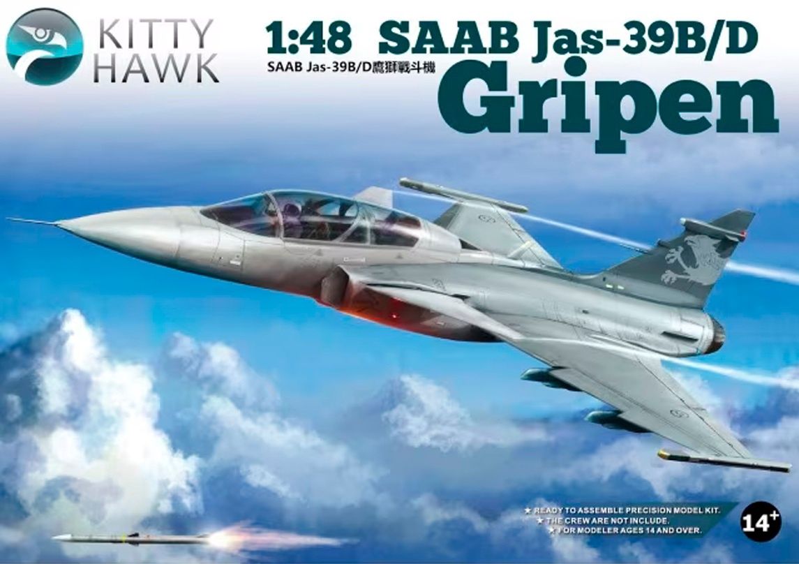 Kitty Hawk 1/48 JAS-39B/D Gripen KH80118