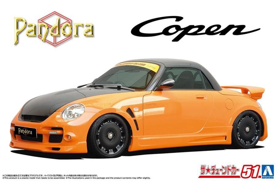 Aoshima 1/24 Daihatsu Copen Pandora Type 887 Evo II L880K '02 069097