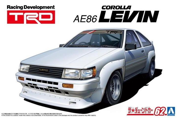 Aoshima 1/24 TRD AE86 Corolla Levin 200926