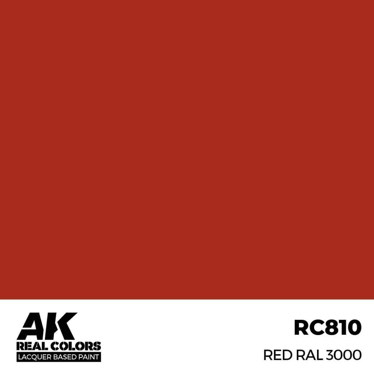 AK Interactive Real Colors Red RAL 3000 17 ml. RC810