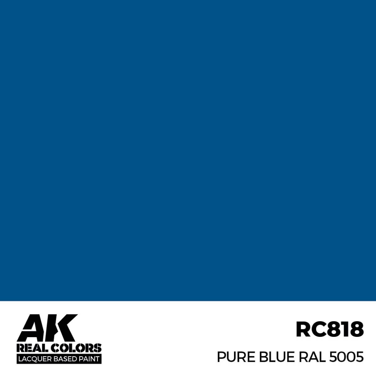 AK Interactive Real Colors Pure Blue RAL 5005 17 ml. RC818