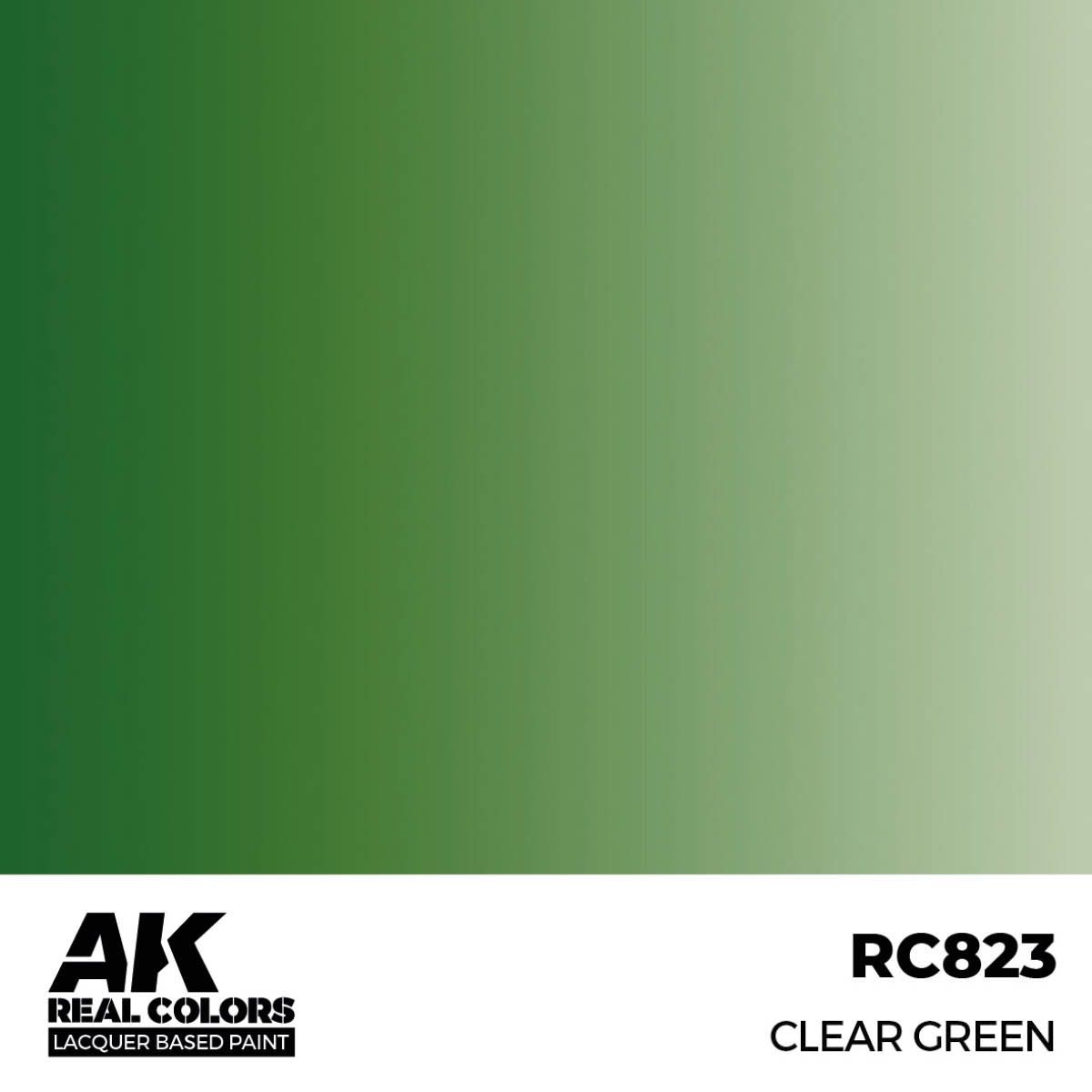 AK Interactive Real Colors Clear Green 17 ml. RC823