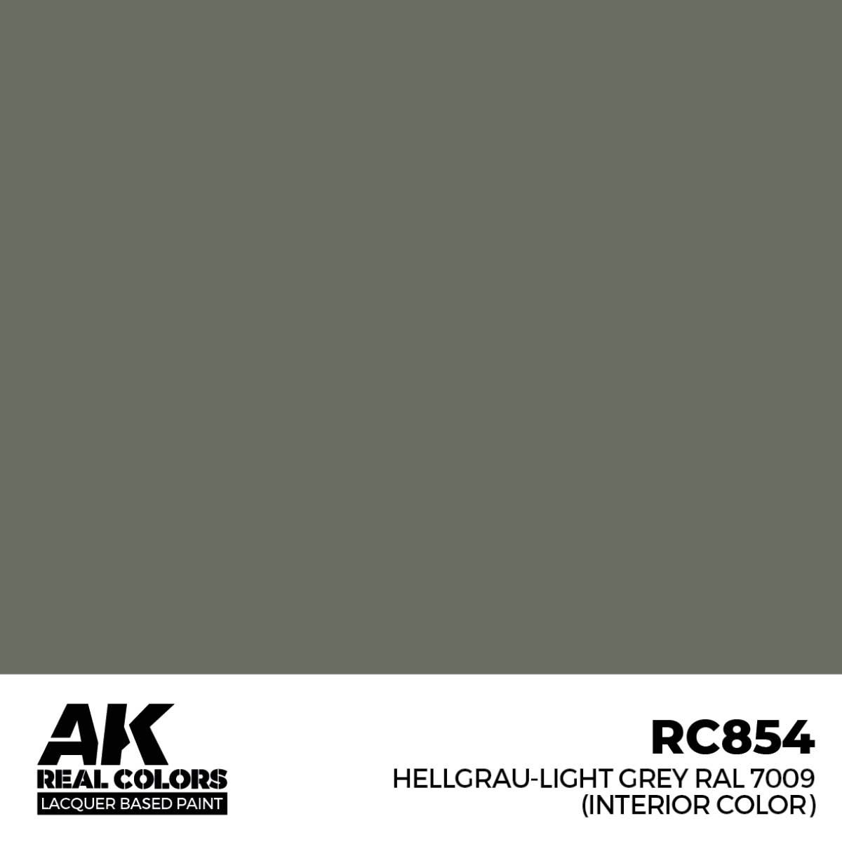 AK Interactive Real Colors Hellgrau-Light Grey RAL 7009 (interior color) 17 ml RC854