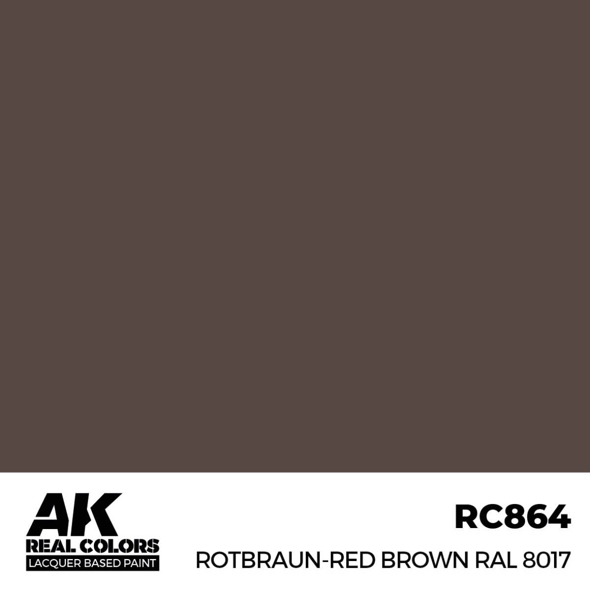 AK Interactive Real Colors Rotbraun-Red Brown RAL 8017 17 ml. RC864