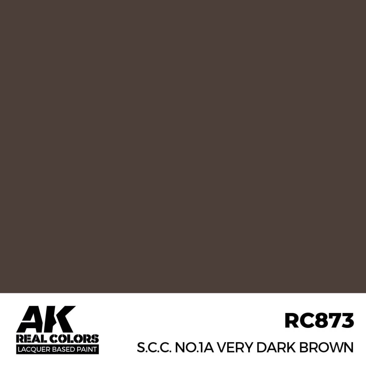 AK Interactive Real Colors S.C.C. No.1A Very Dark Brown 17 ml. RC873