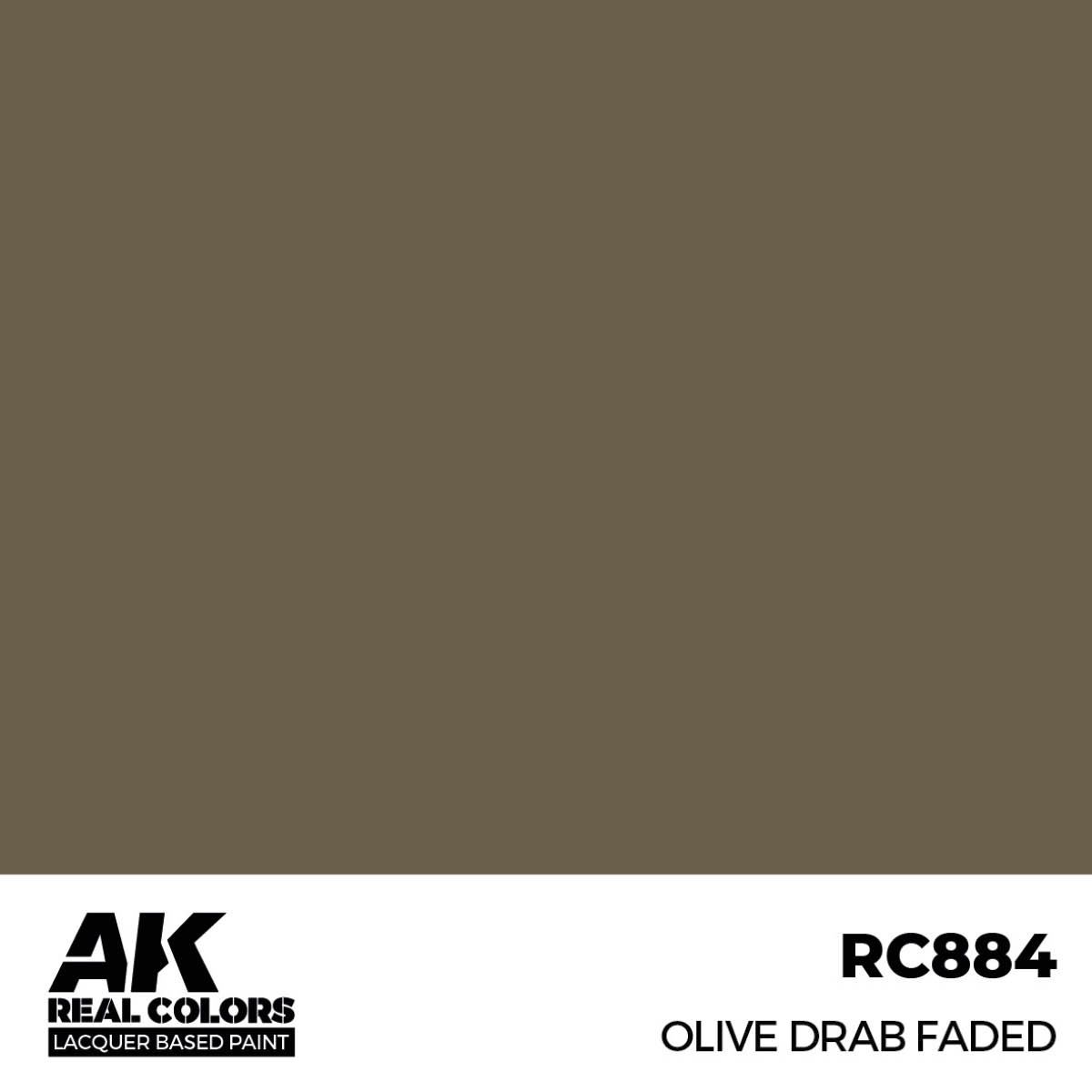 AK Interactive Real Colors Olive Drab Faded 17 ml. RC884