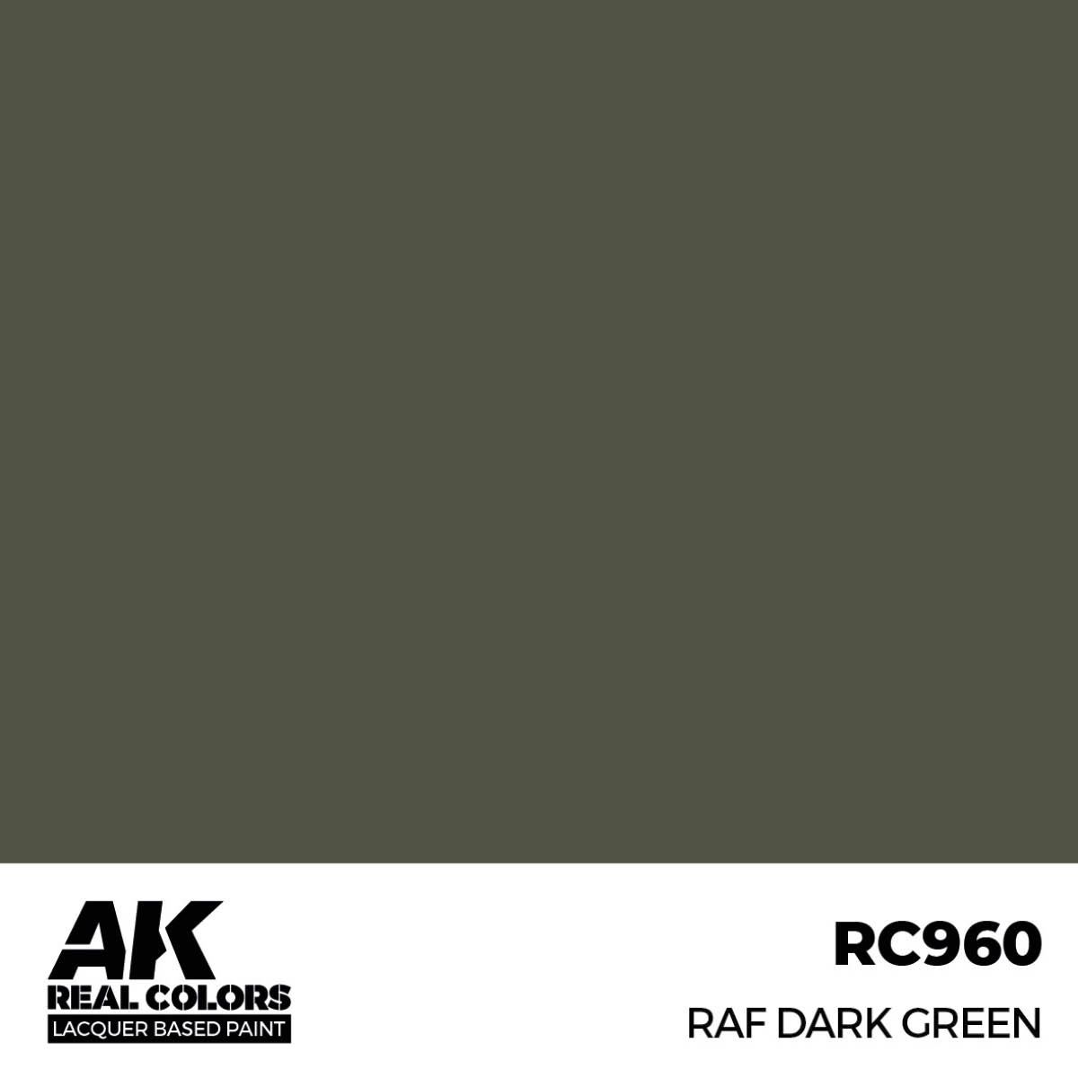AK Interactive Real Colors RAF Dark Green 17 ml. RC960