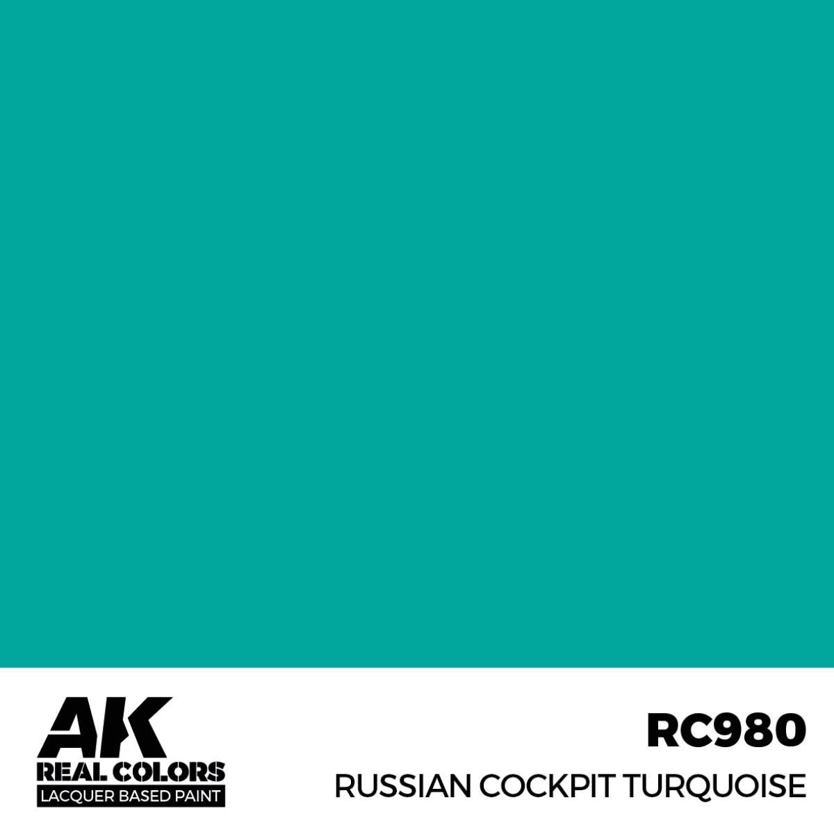 AK Interactive Real Colors Russian Cockpit Torquoise 17ml. RC980