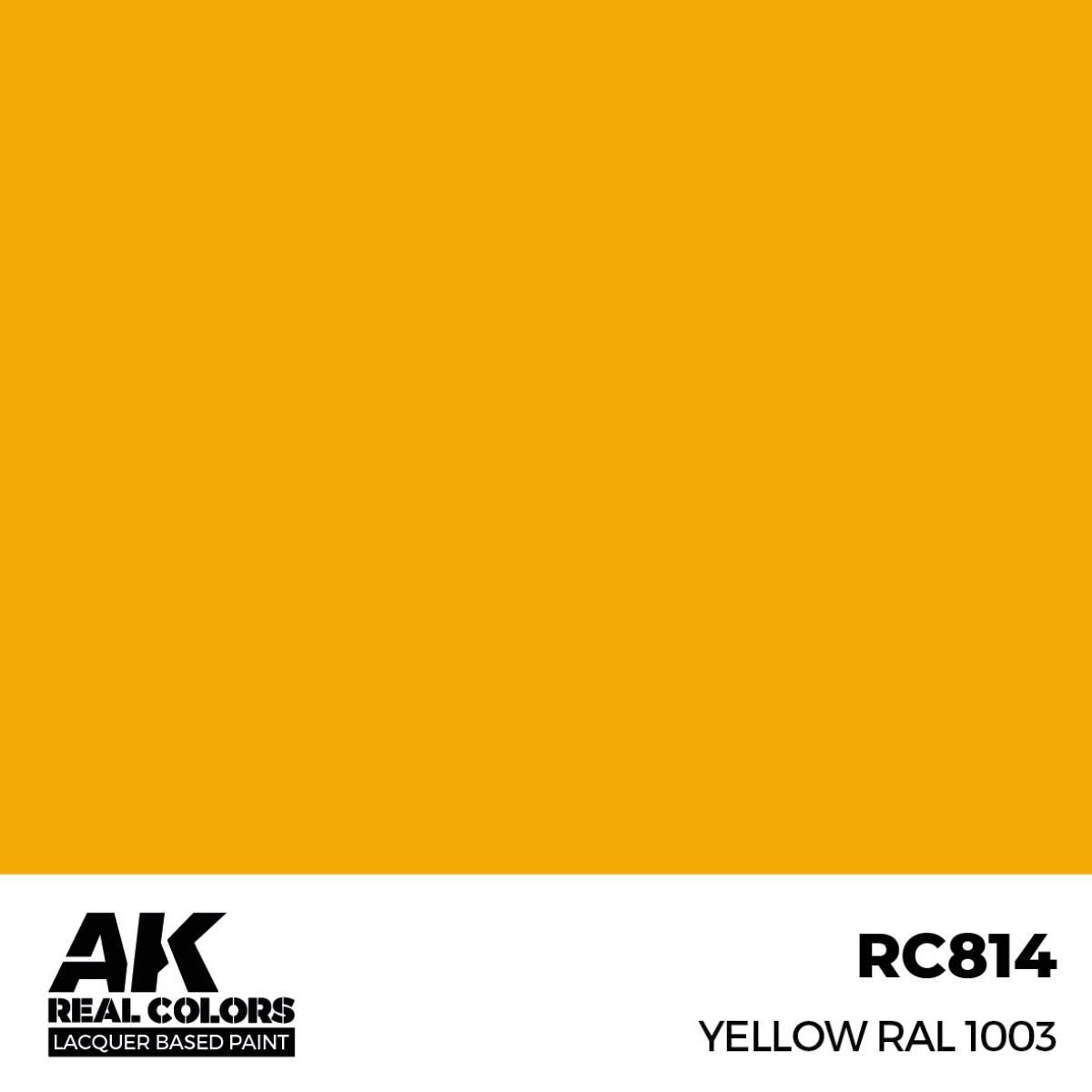 AK Interactive Real Colors Yellow RAL 1003 17 ml. RC814