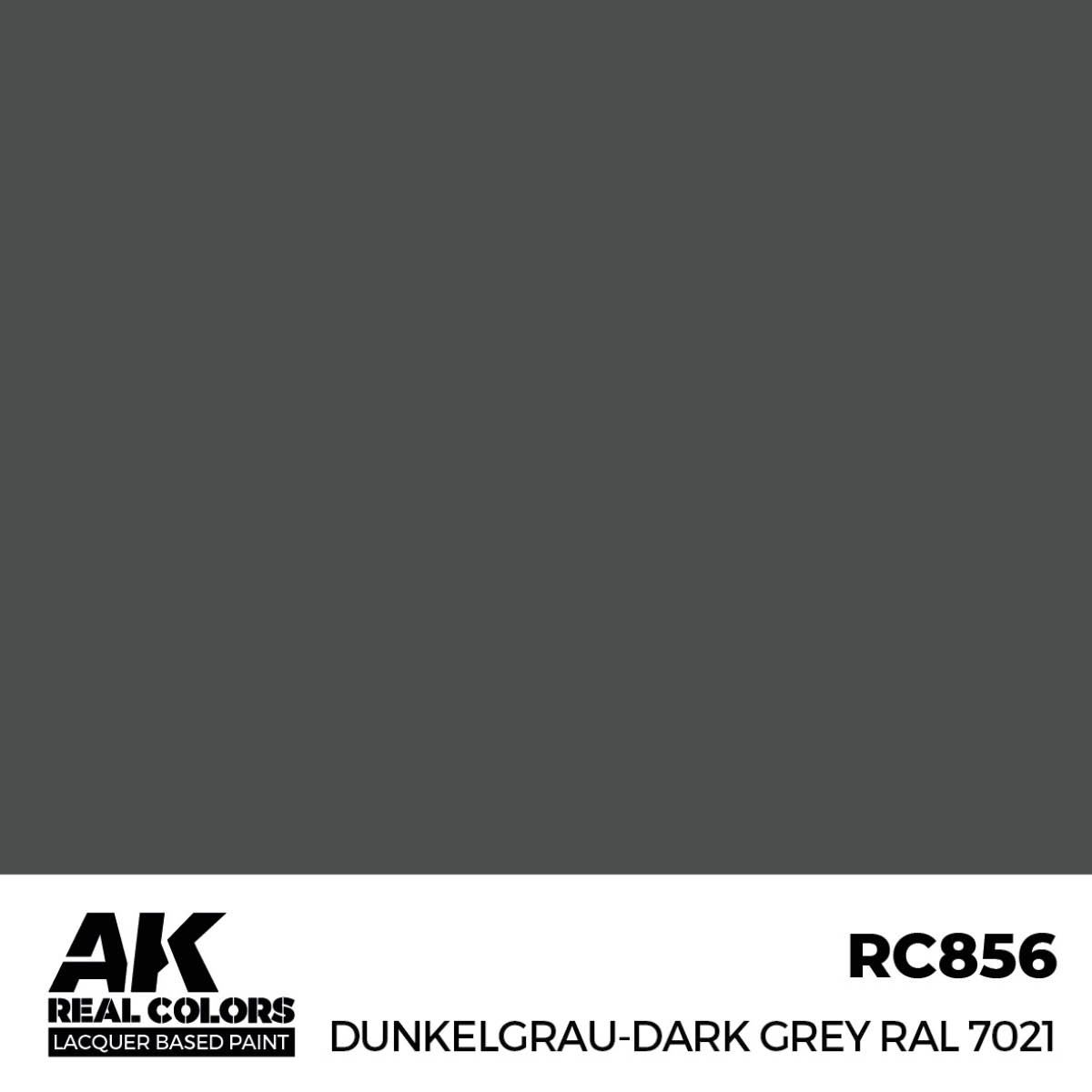 AK Interactive Real Colors Dunkelgrau-Dark Grey RAL 7021 17 ml. RC856