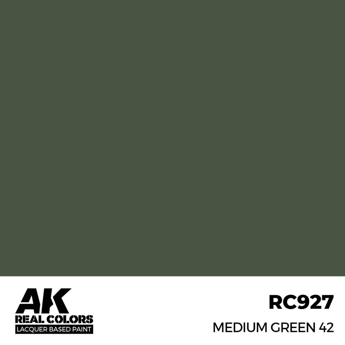AK Interactive Real Colors Medium Green 42 17 ml. RC927