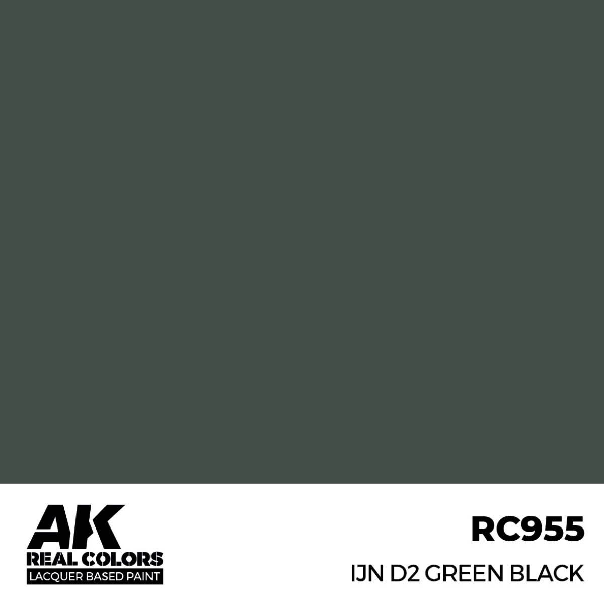 AK Interactive Real Colors IJN D2 Green Black 17 ml. RC955