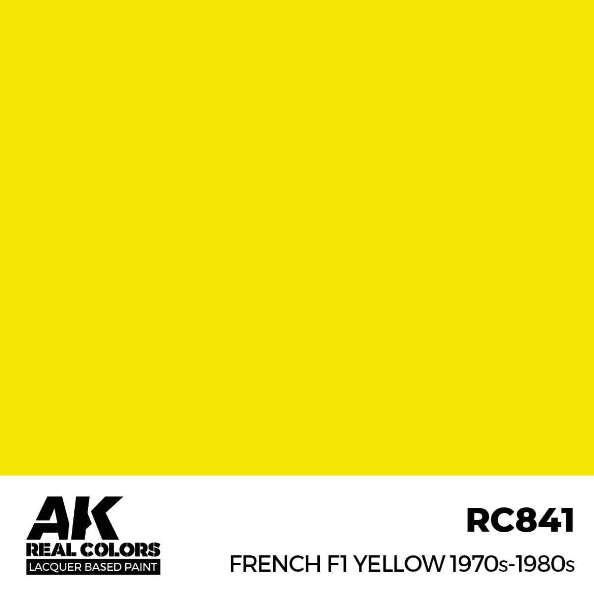 AK Interactive Real Colors French F1 Yellow 1970s-1980s 17 ml. RC841