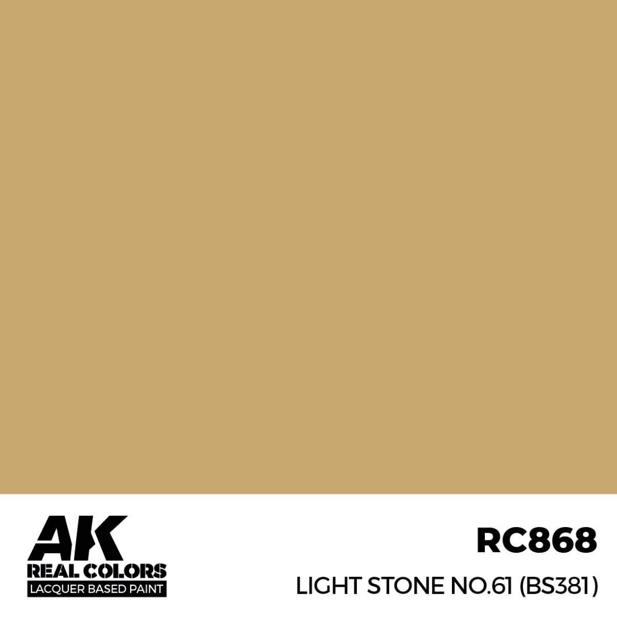 AK Interactive Real Colors Light Stone No.61 (BS381) 17 ml. RC868