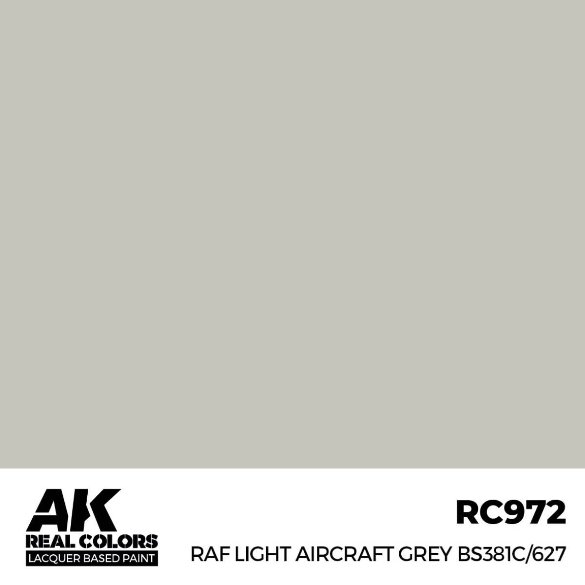 AK Interactive Real Colors RAF Light Aircraft Grey BS381C/627 17 ml. RC972