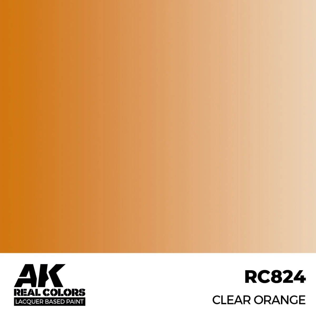 AK Interactive Real Colors Clear Orange 17 ml. RC824