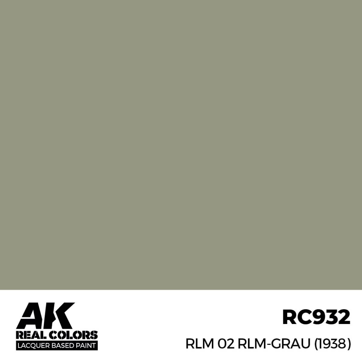 AK Interactive Real Colors RLM 02 RLM-GRAU (1938) 17 ml. RC932
