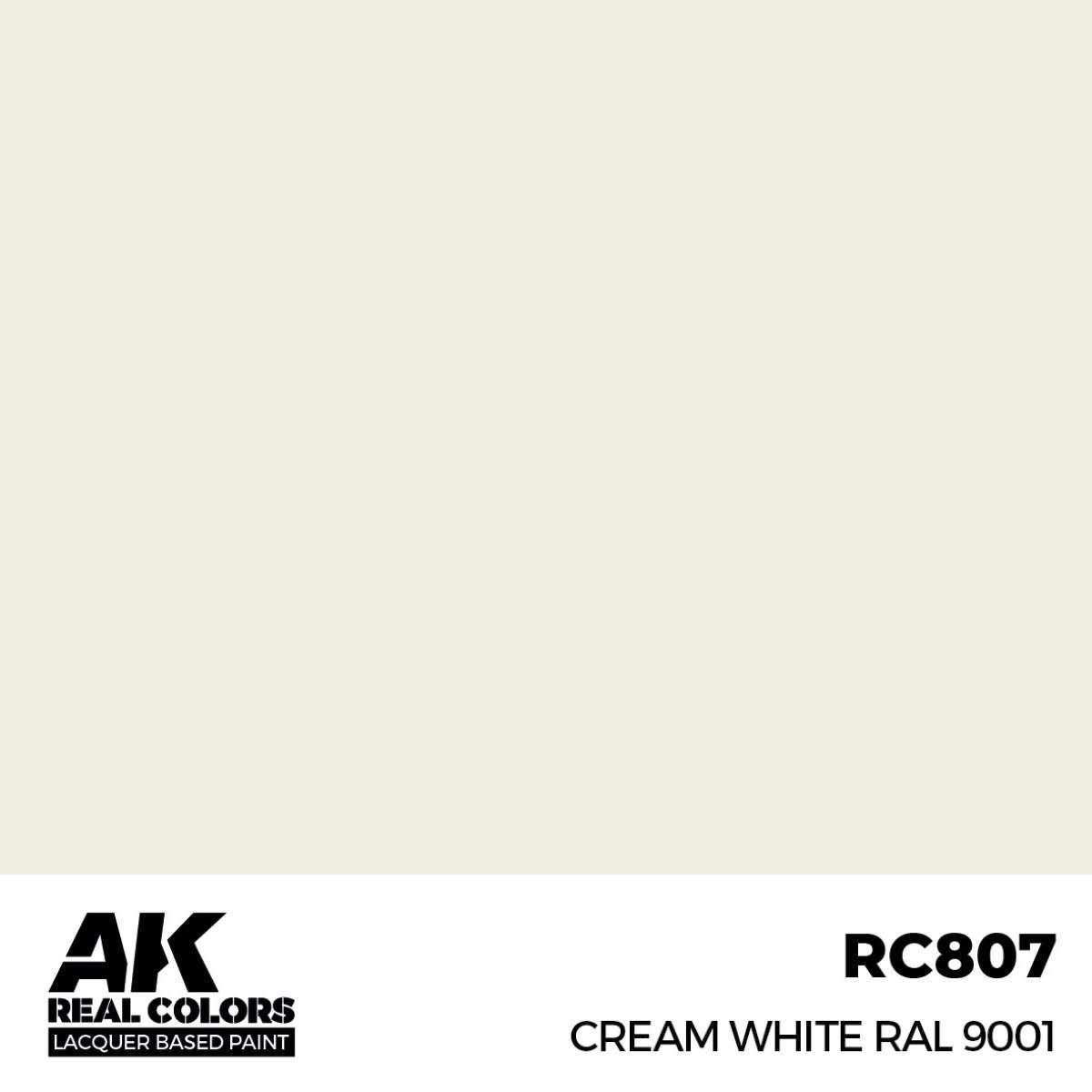 AK Interactive Real Colors Cream White RAL 9001 17 ml. RC807