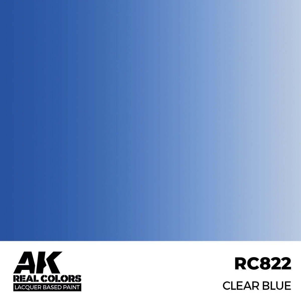 AK Interactive Real Colors Clear Blue 17 ml. RC822