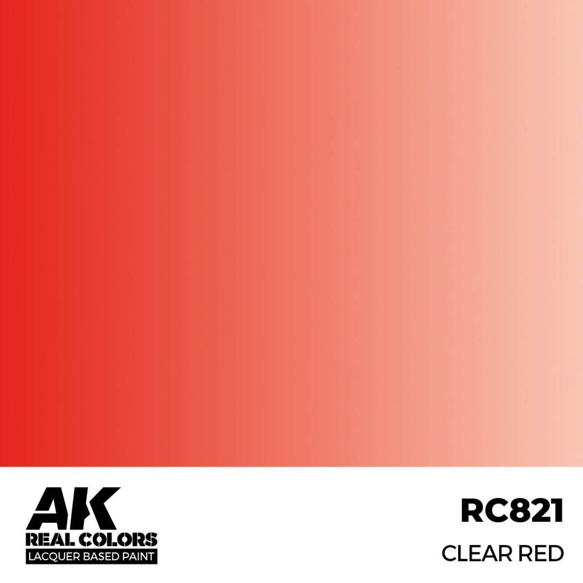 AK Interactive Real Colors Clear Red 17 ml. RC821