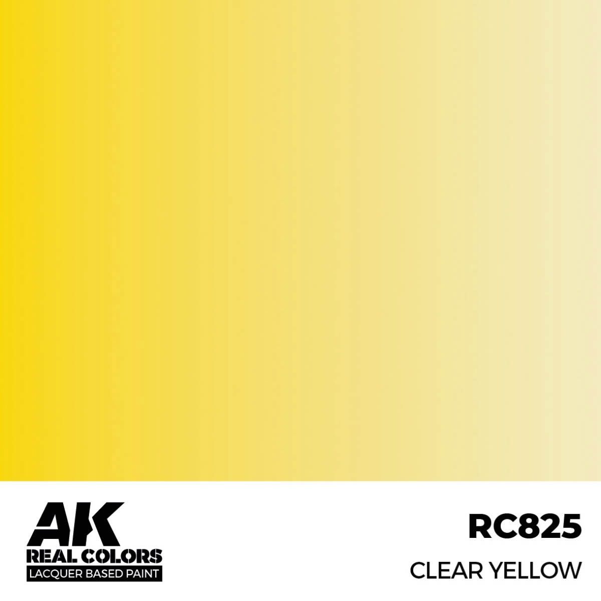 AK Interactive Real Colors Clear Yellow 17 ml. RC825