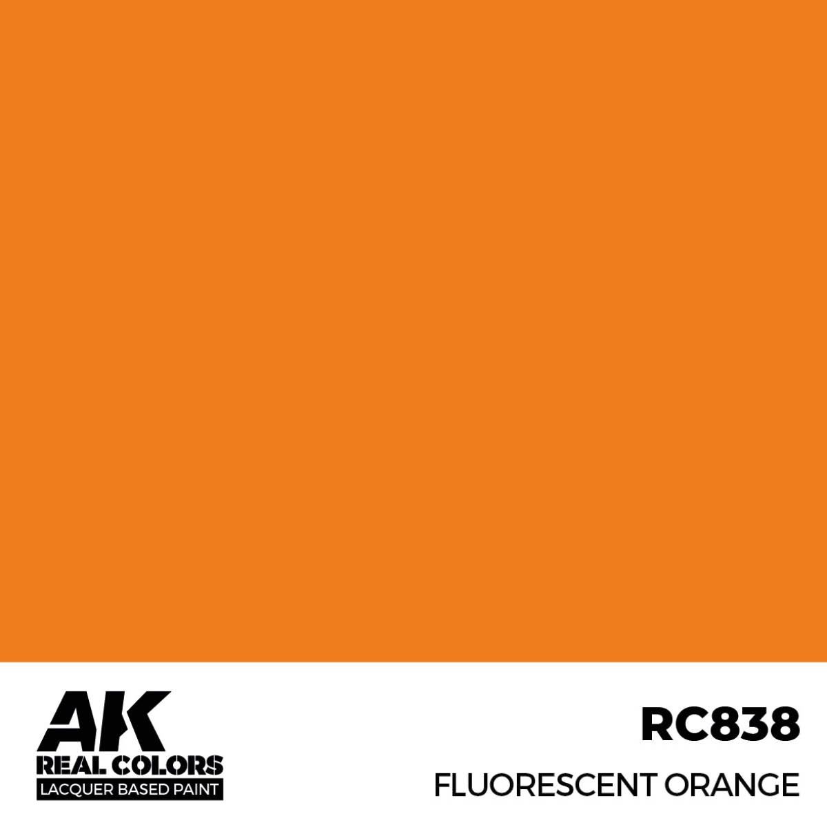 AK Interactive Real Colors Fluorescent Orange 17 ml. RC838