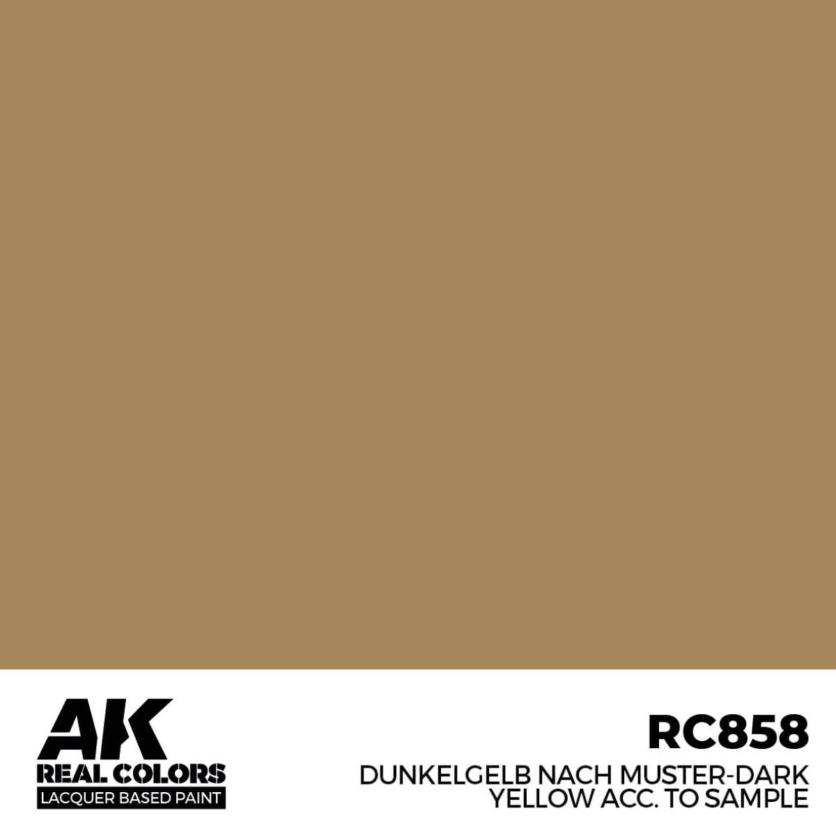 AK Interactive Real Colors Dunkelgelb Nach Muster-Dark Yellow acc. to Sample 17 ml RC858