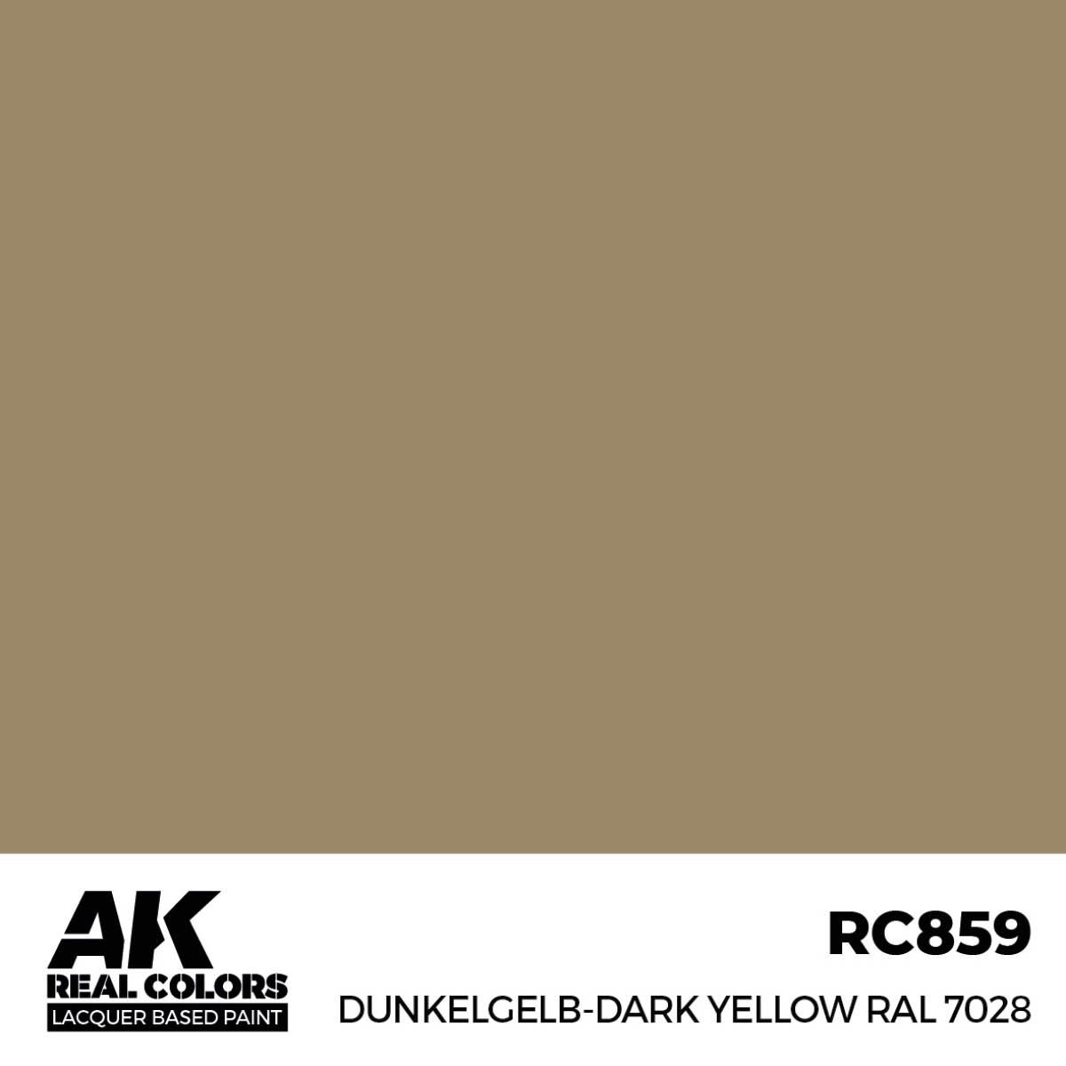 AK Interactive Real Colors Dunkelgelb-Dark Yellow RAL 7028 17 ml. RC859