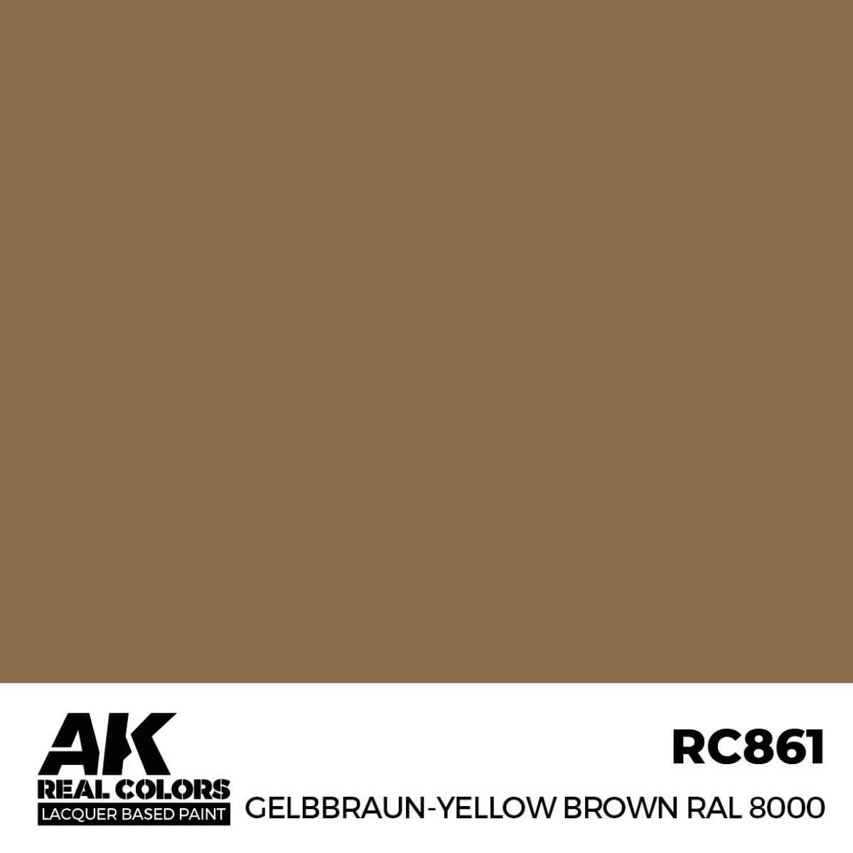 AK Interactive Real Colors Gelbbraun-Yellow Brown RAL 8000 17 ml. RC861