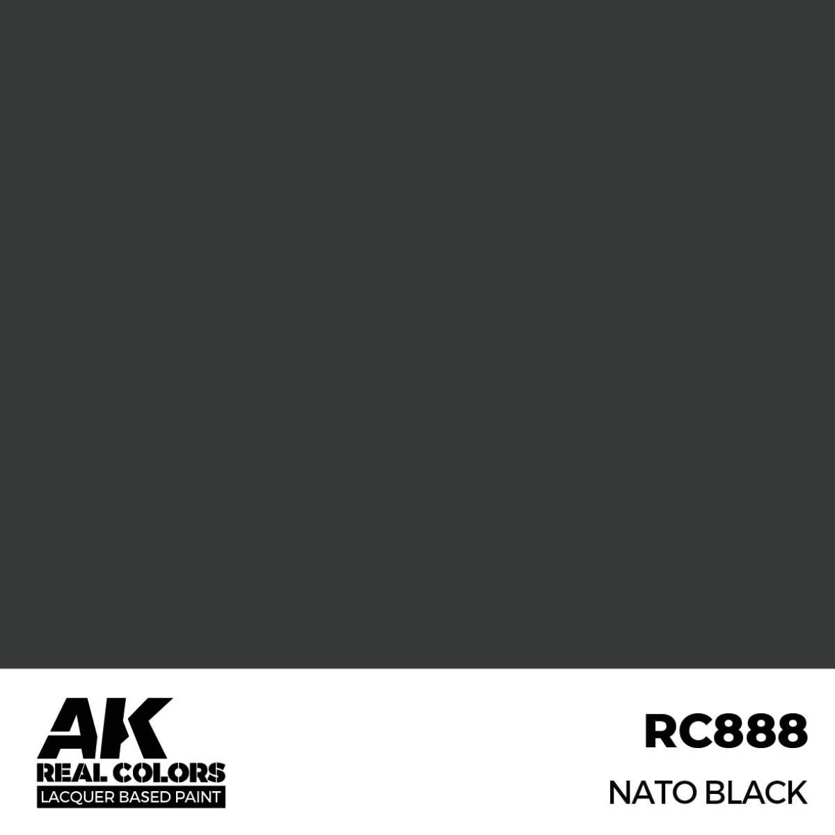 AK Interactive Real Colors NATO Black 17 ml. RC888