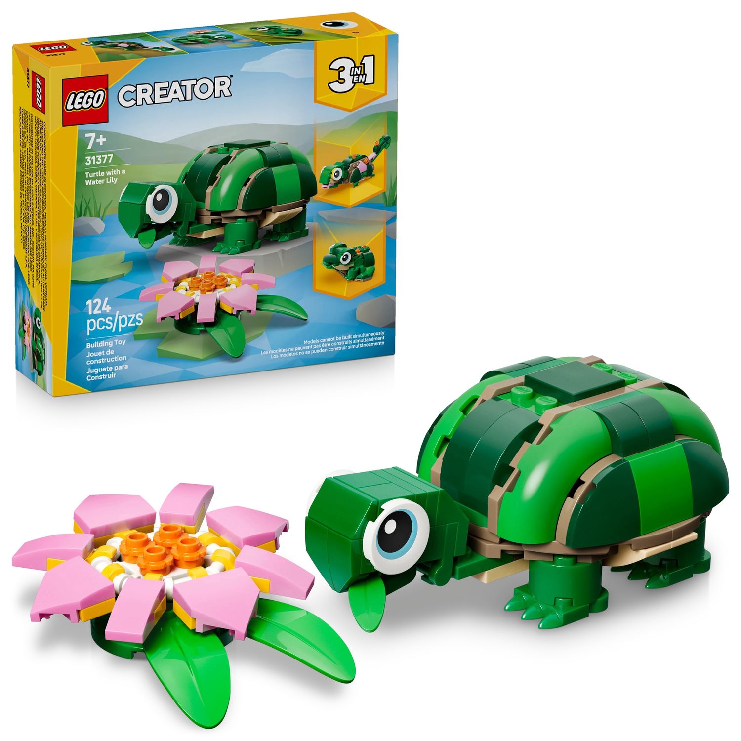 LEGO Creator Turtle with a Water Lily Flower 31377