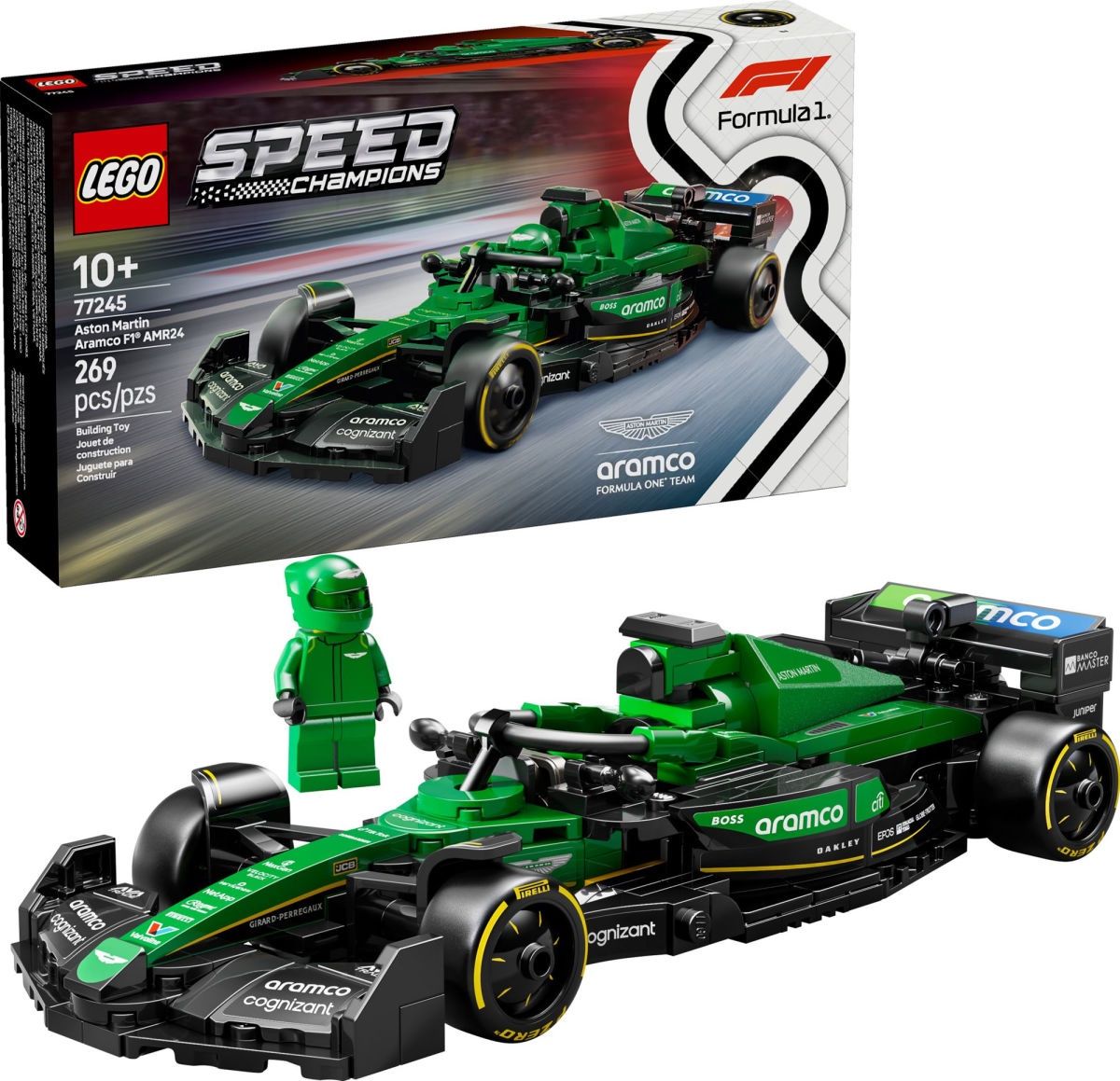 LEGO Speed Champions Aston Martin Aramco F1® AMR24 Race Car 77245