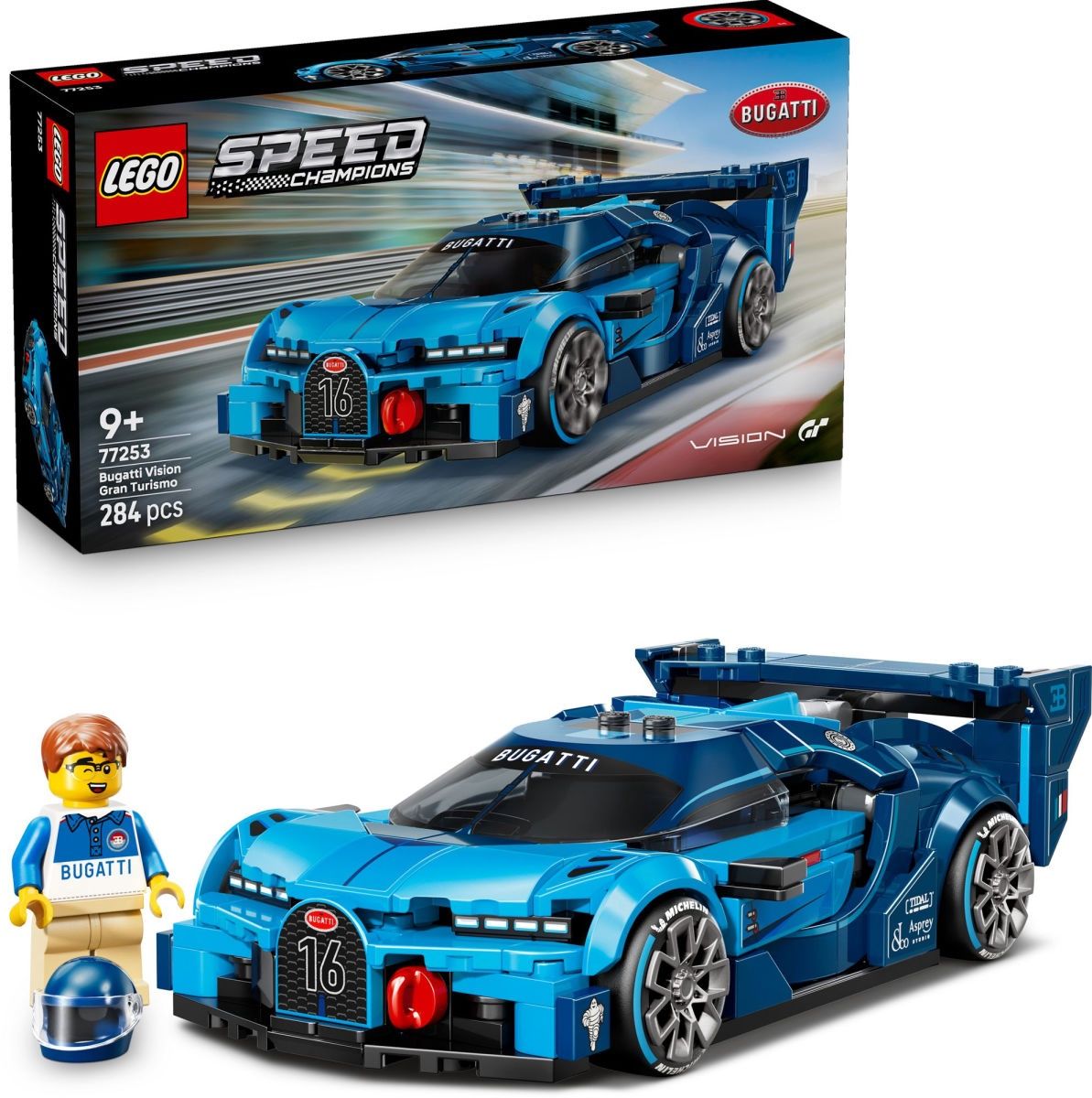 LEGO Speed Champions Bugatti Vision GT Hyper Sports Car 77253