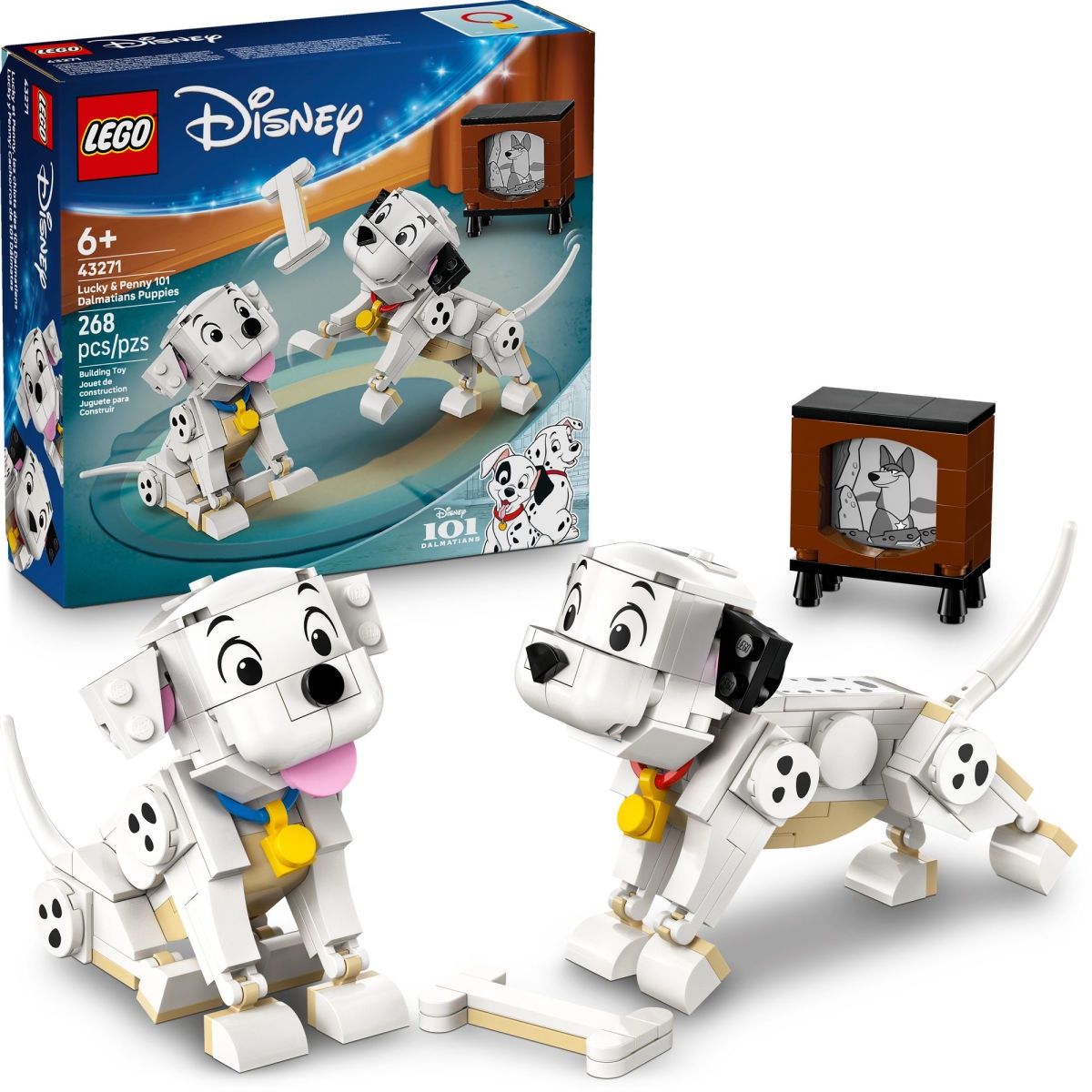 LEGO Disney Lucky &amp; Penny 101 Dalmatians Puppies 43271