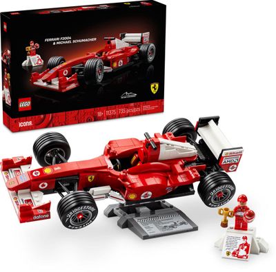 LEGO Icons Ferrari F2004 &amp; Michael Schumacher 11375