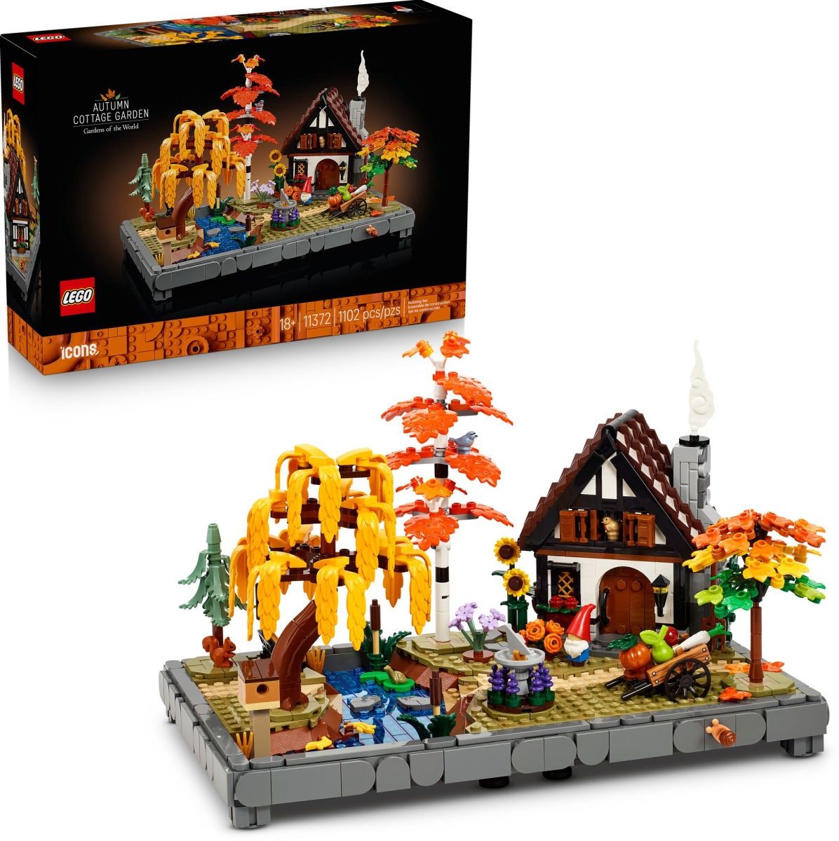 LEGO Icons Autumn Cottage Garden 11372
