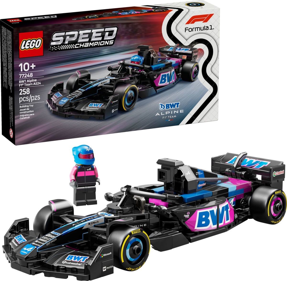 LEGO Speed Champions BWT Alpine F1® Team A524 Race Car 77248