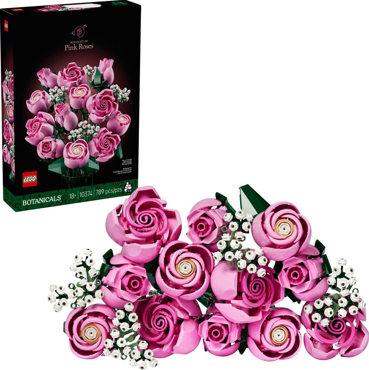 LEGO Botanicals Bouquet of Pink Roses 10374