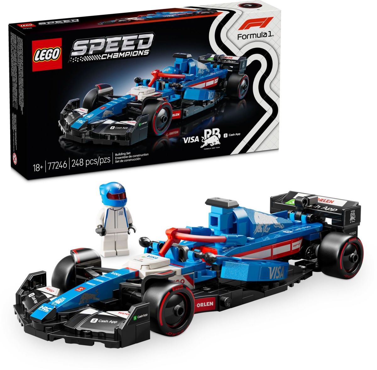 LEGO Speed Champions Visa Cash App RB VCARB 01 F1® Race Car 77246