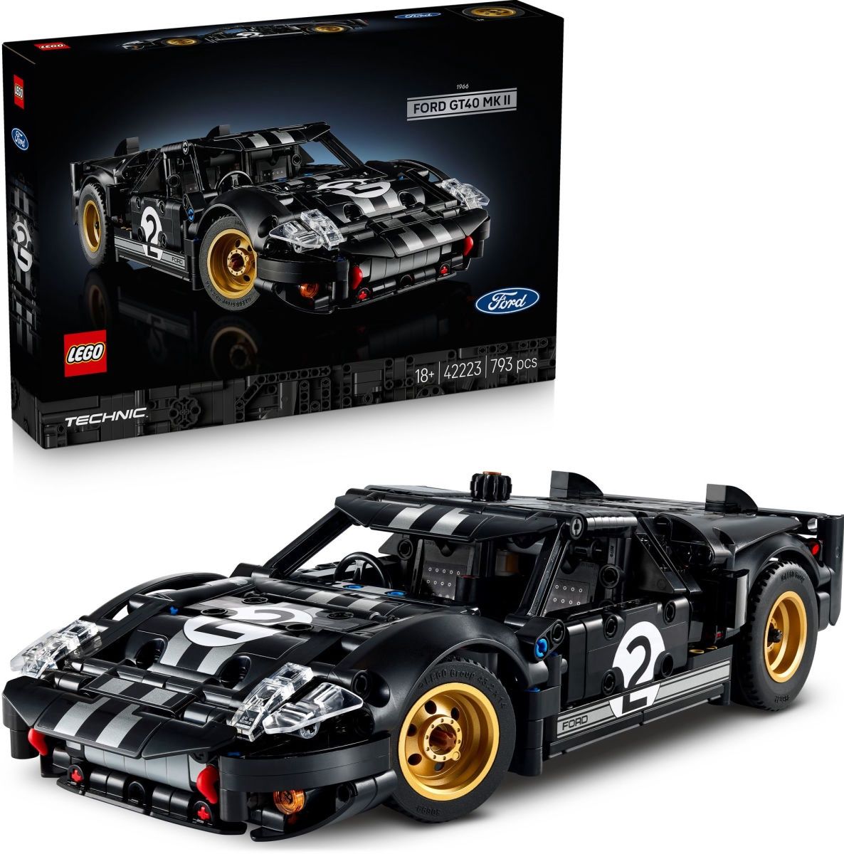 LEGO Technic 1966 Ford GT40 MKII Race Car 42223