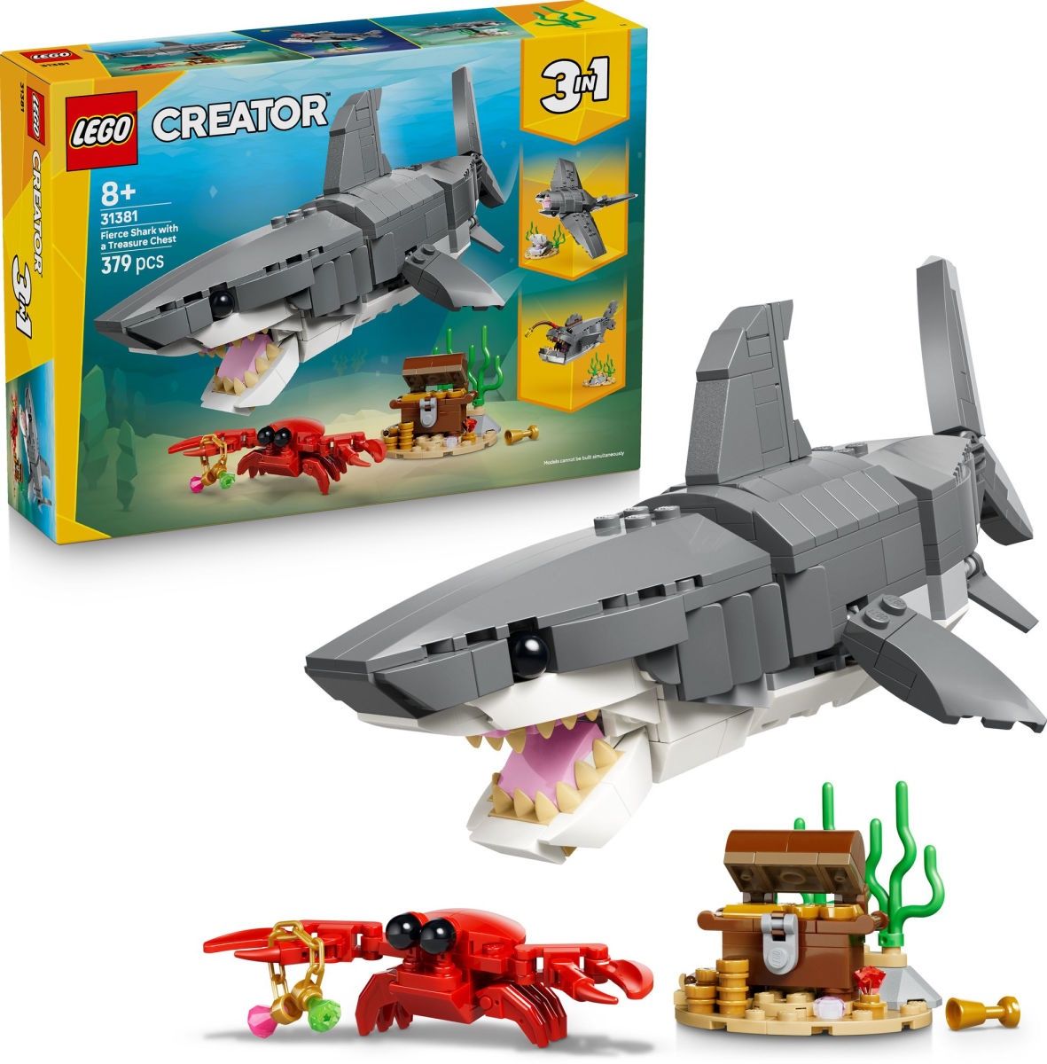 LEGO Creator Fierce Shark with a Treasure Chest 31381
