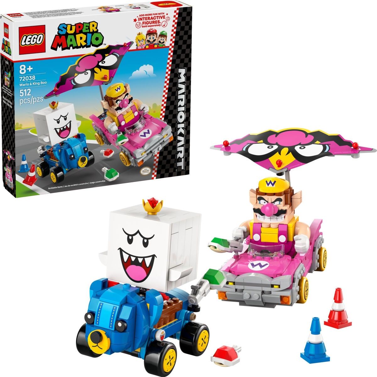 LEGO Super Mario Mario Kart™ – Wario &amp; King Boo 72038