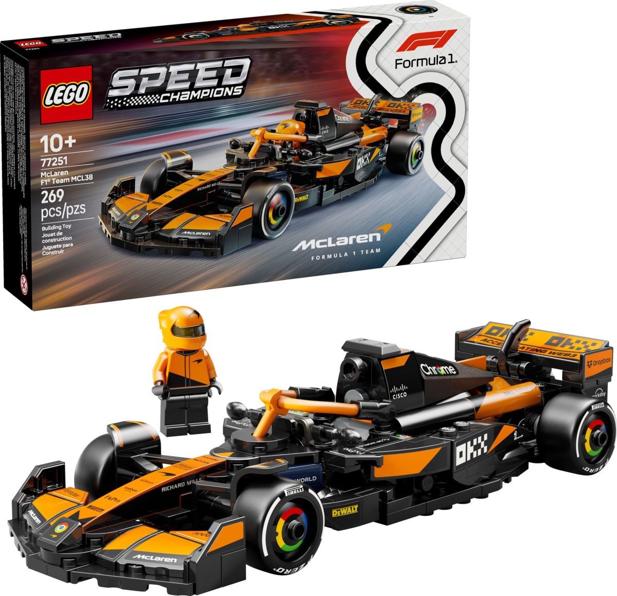LEGO Speed Champions McLaren F1® Team MCL38 Race Car 77251